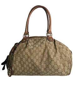 Sukey Shoulder Bag, Canvas, Gold/Beige, 223974506631, Strap, DB, 1*